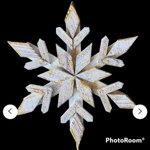 Hand made Reclaimed Wood Snow Flake